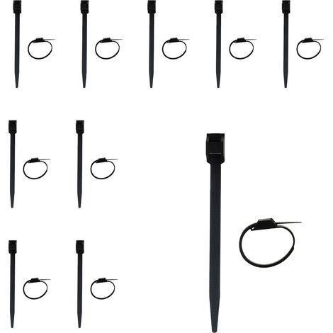 Lot de 10 colliers de câblage 6x114mm - Noir - Zenitech (1/2)