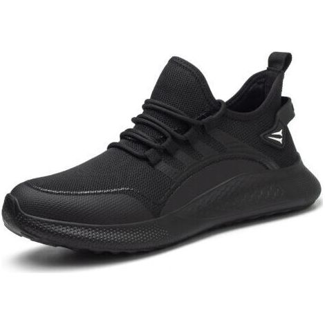 Chaussures de sécurité pour hommes et femmes, antichocs, antiperforation, respirantes et légères, chaussures de travail à embout en acier Noir Taille 50 (1/5)