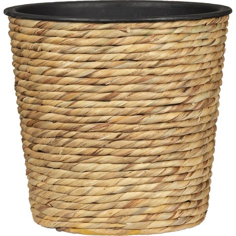 Scheurich Water Hyacinth 24 - Vaso da vimini in giacinto naturale, diametro 24 cm, altezza 24 cm, 13 l vol. (1/5)