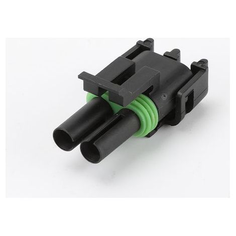 Delphi DJ3021Y-2.5-21 Waterproof Connector, 2-Pin, Male/Female Clip-On Connector for Automotive (1/4)