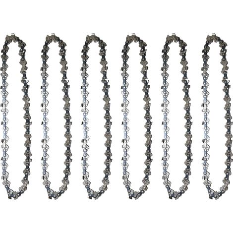 6 pcs chaine de mini-tronçonneuse, ADEFOL 15 cm 6 pouces 37 maillons, chaines de scie pour tronçonneuse portable, remplacement de chaîne pour élagage des branches d'arbres (1/5)