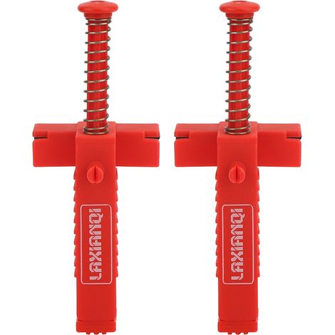 2PCs Brick Liner Klempner Werkzeuge Nivellierung Messwerkzeug Hardware Zubehör Rot KunststoffRot Mauerwerk Linie Puller (1/5)