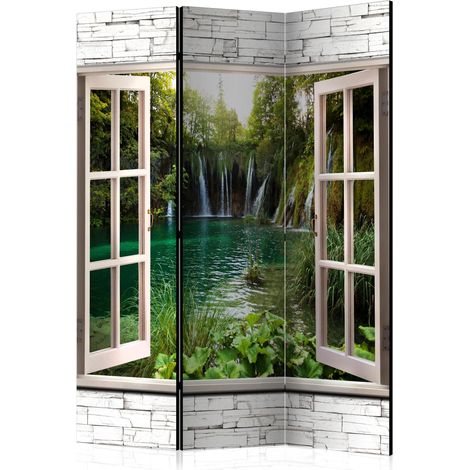 Paravento - Green Treasure [Room Dividers] - 135x172 (1/4)