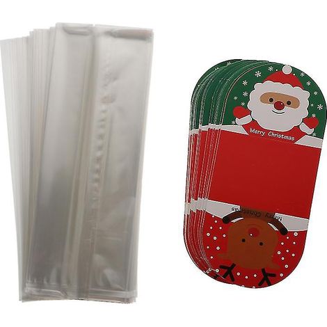 Lot de 50 sacs à pain de Noël