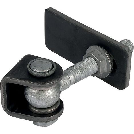 Locinox – Charnières réglables 180° en acier brut – Réglage sur 3 dimensions – Charge maximale élevée – Installation facile