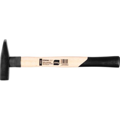 Hammer Strend Pro HM100 300 g, Schlosserhammer, Holzgriff, Stiellänge 330mm