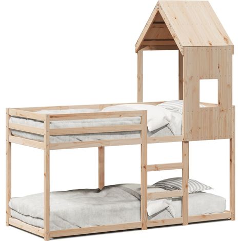 Maison Exclusive - Cama litera sin colchón madera maciza de pino