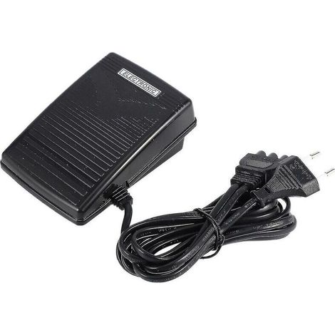 Fußpedal mit Netzkabel, EU-Stecker, 200–240 V, Schwarz