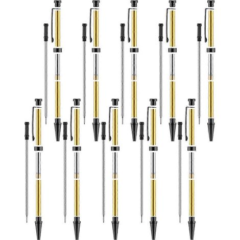 Set mit 10 Drechselstiften, 7 mm feine Spiralfeder, schwarz (1/5)