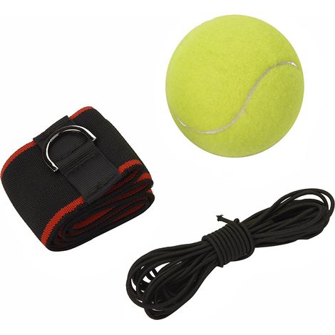 Ballon d'exercice de boxe pour adultes, avec bandeau, équipement pour l'entraînement de vitesse (bande noire) (1/5)