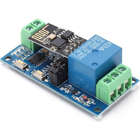 Module relais WiFi unidirectionnel pour application mobile Android, interrupteur de commande à distance sans fil 5V ESP8266 (1/5)