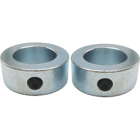 Bagues de Réglage 2 Pièces 20 mm Anneau Positionneur Butée de Profondeur Colliers Butée de Profondeur de Perçage Profondeur Butée Anneau Galvanisées avec Vis à Six Pans Creux Pour Axe Arbre