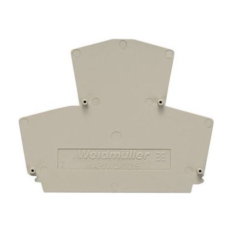 Flasque de fermeture et plaque intermédiaire Weidmüller WAP WDK2.5 1059100000-1 1 pc(s) (1/2)