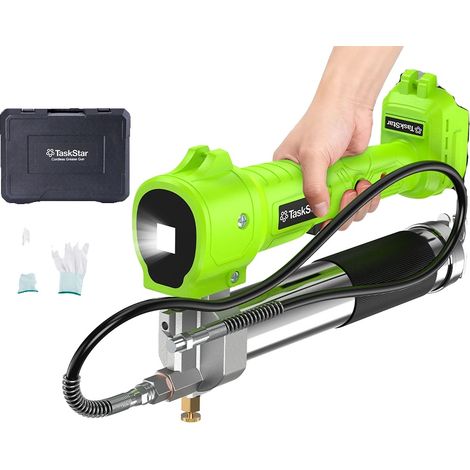 Pistolet à graisse électrique, pression de sortie de 10000 PSI, moteur sans balais, avec 0 batterie (1/2)
