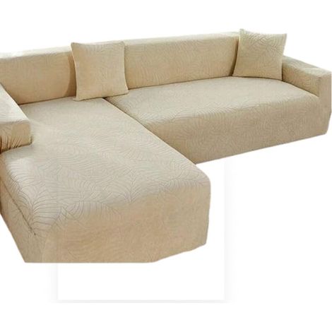 Wasserdichte Sofabezüge für 1/2/3/4 Sitze, Jacquard-Sofabezug, einfarbiger Couchbezug, L-förmiger Sofabezug, Schutzhülle für Sitzbänke