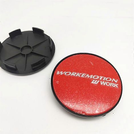 Lot de 4 cache-moyeux de roue Work Emotion de 68 mm, accessoires de style automobile, C (1/4)