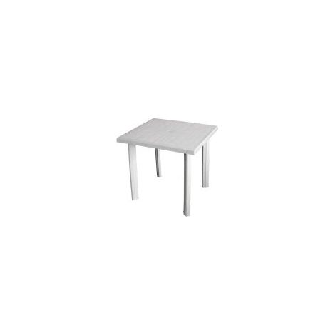 Tavolo in resina quadrato da esterno Fiocco Progarden -  White