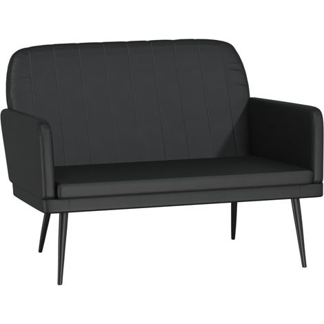 Banco/banco negro 107 x 80 x 81 cm piel sintética 020010708