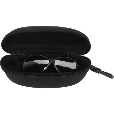 Lunettes de protection pour chien anti-vent, lunettes de soleil réglables avec sangle noire argent (1/5)