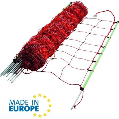 EuroNetz Rete per Ovini Arancio 90/1-14/V-50 m GALLAGHER per Recinzioni Elettriche (1/4)