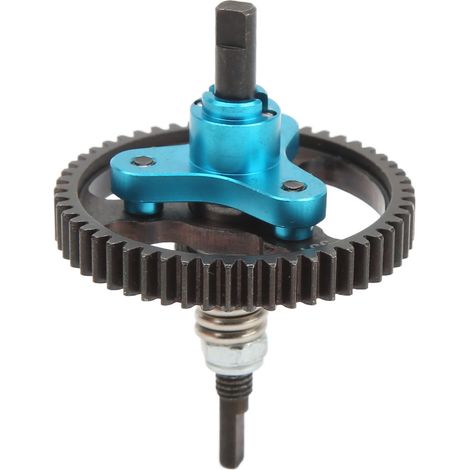 Embrayage à glissement différentiel 53T en alliage d'aluminium pour Traxxas Slash 2WD 1/10, bleu, différentiel creux en acier. (1/5)