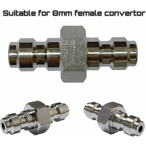 connecteur rapide mâle double de 8 mm, 4500 PSI, en acier inoxydable (1/5)