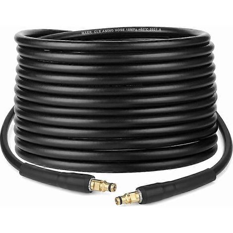 Tuyau de rechange de 10 m pour nettoyeur haute pression Karcher série K (K2, K3, K4, K5, K7), raccord rapide à clic (10) (1/5)