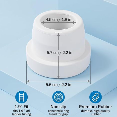 Accessoires échelles,Bouchons DDV échelles Tubes Piscine 1,9 Pouce (1/2)