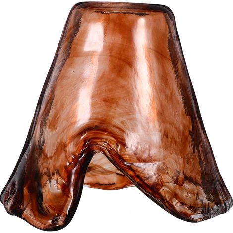 jour suspendu vintage en verre ambré de 3 5 cm pour lampe