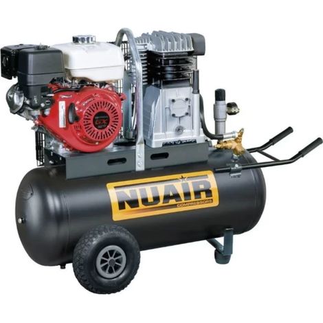 Nu Air – Compresseur d'air thermique 100 litres – Moteur HONDA 5.5 CV – Pression 10 bar – Débit 22 m³/h pour chantiers et ateliers (1/3)