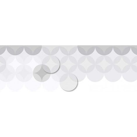 Papier peint panoramique motif géométrique pour bureau Tapisserie panoramique blanche & grise originale Papiers peints panoramique pour salon (1/3)