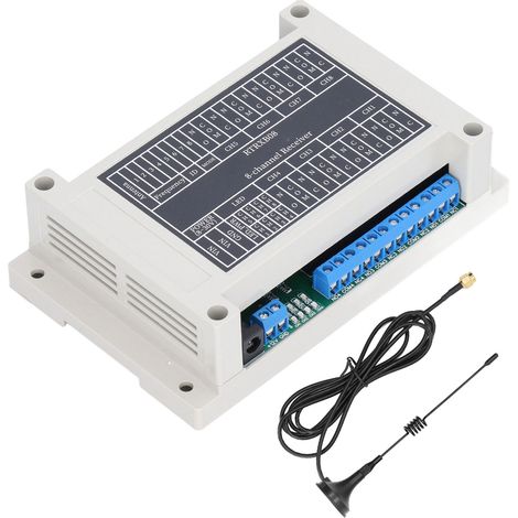 Module de télécommande 8 canaux relais sans fil récepteur DC 8‑30V (1/5)