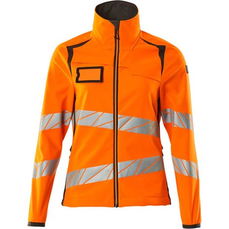 Mascot Soft Shell Jacke, Damenpassform Soft Shell Jacke Gr. S, hi-vis orange/dunkelanthrazit (1/4)