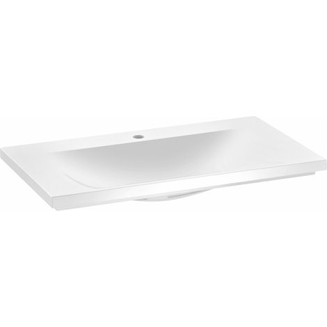 KEUCO ROYAL REFLEX lavabo à encastrer en fonte minérale, 1 trou (1/3)