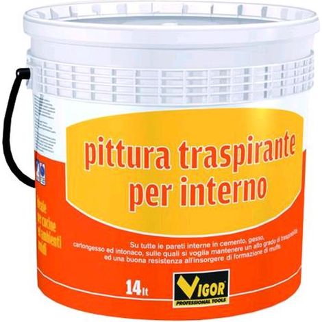 Vigor 3360404 Pittura Murale Traspirante, Bianco (1/5)