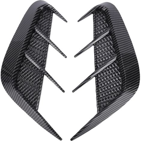 Carbon Fiber Pattern Side Wheel Arch Vent Trim Covers, Universal Decor TPU Aerodynamic Wing Mudguard for Trucks, Cars, SUVs (1/5)