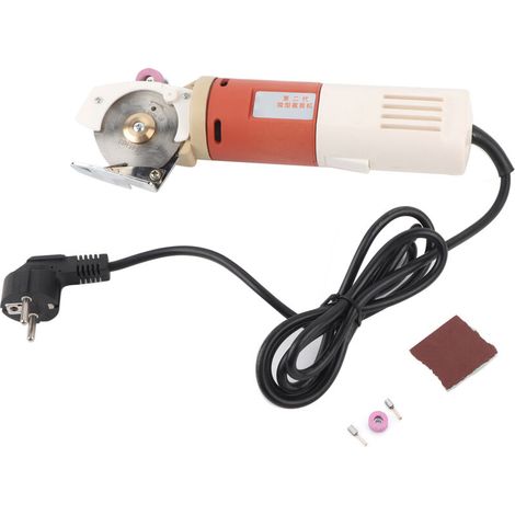 Electric Round Fabric Cutter, 65 mm High-Speed Fabric Cutting Machine for Cotton, Leather, Towels and Lace (EU 220V Plug) (1/5)