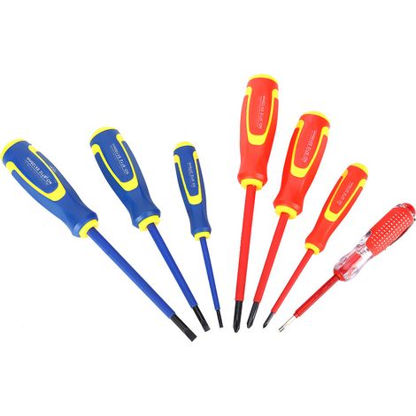 Kit de réparation d'outils d'installation hydroélectrique 7 pièces avec tournevis isolé et stylo électrique (1/5)