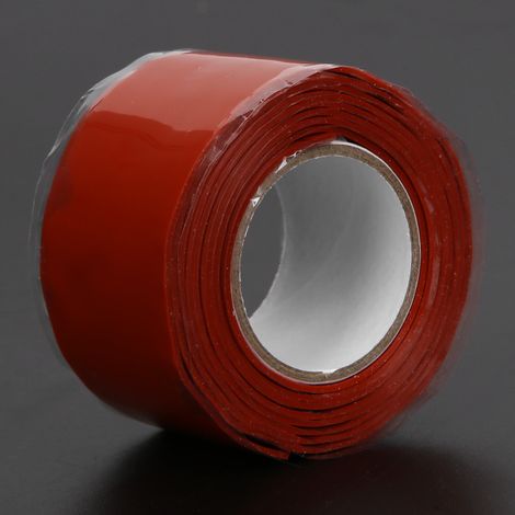 Wasserdichtes Klebeband mit starker Klebkraft für PVC- und PPR-Rohrreparaturen, 1 Meter Länge, Weiß/Rot (1/5)