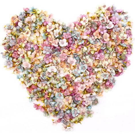 100 têtes de marguerites artificielles de 2 cm pour la décoration intérieure et la confection de coiffes. (1/4)