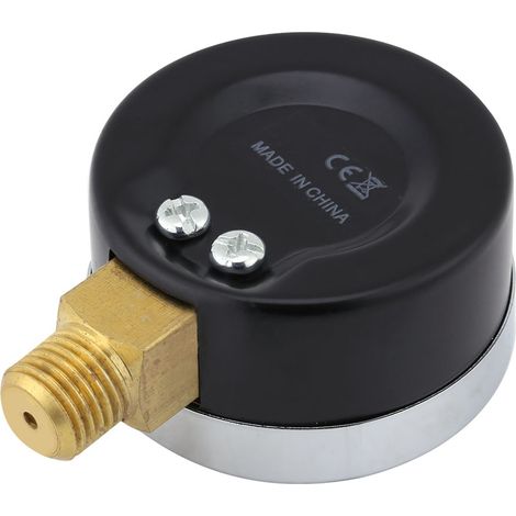 Einteiliges Mini-Präzisionsmanometer für Kraftstoff, Luft, Öl, Flüssigkeiten und Wasser, 0–200 psi, 1/4"-NPT-Gewindeanschluss (1/5)