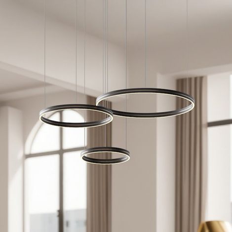 [GEBRAUCHT] B-Ware Milagro Lighting Hängeleuchte Pendelleuchte Gravity Metall schwarz Lampe (1/2)