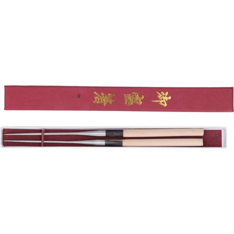 Japanese Sushi Chopsticks with Wood Handle Cooking Chopsticks Tableware Serving Utensils150MM (1/5)