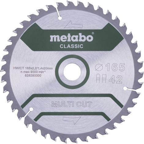 Lama circolare multi cut classic D165x2,2/1,4xforo 20mm Z.42 FZ/TZ 5 gradi