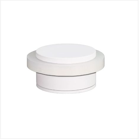 Butée De Porte Adhésive 45 x 20 mm Base filetée Caoutchouc Blanc Acier Inoxydabl Laqué Blanc Outils Vis + Cheville De Fixation Compris Mod. I-203/35X19-DUAL-BL (1/5)