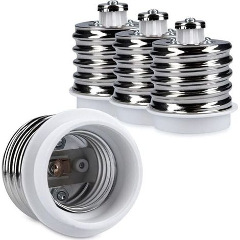 4x adaptateur de douille - Convertisseur de douilles E40 vers E27 - Adaptateur de support de lampe culot E27 pour ampoule LED halogène (1/4)