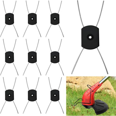 Lames de remplacement pour têtes de tondeuses électriques à bobines de fil (10 pièces, alésage 0.2 pouce/5.5 mm) (1/5)