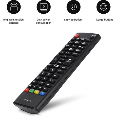 Coque de Protection ABS pour Télécommande LG Modèle AKB74475481, Fonctionnant sur Pile (1/4)