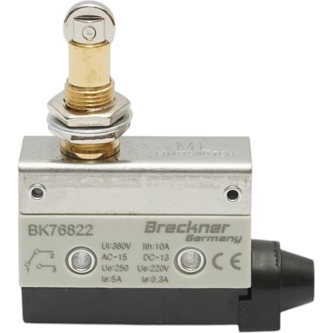 Finecorsa con testa metallica e rullo orizzontale 380V AC/250V DC Breckner Germany (1/5)