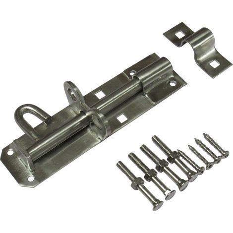 Heavy Duty Brenton Pad Bolt Stainless Steel 6" (Sliding Gate Lock Latch Secure)